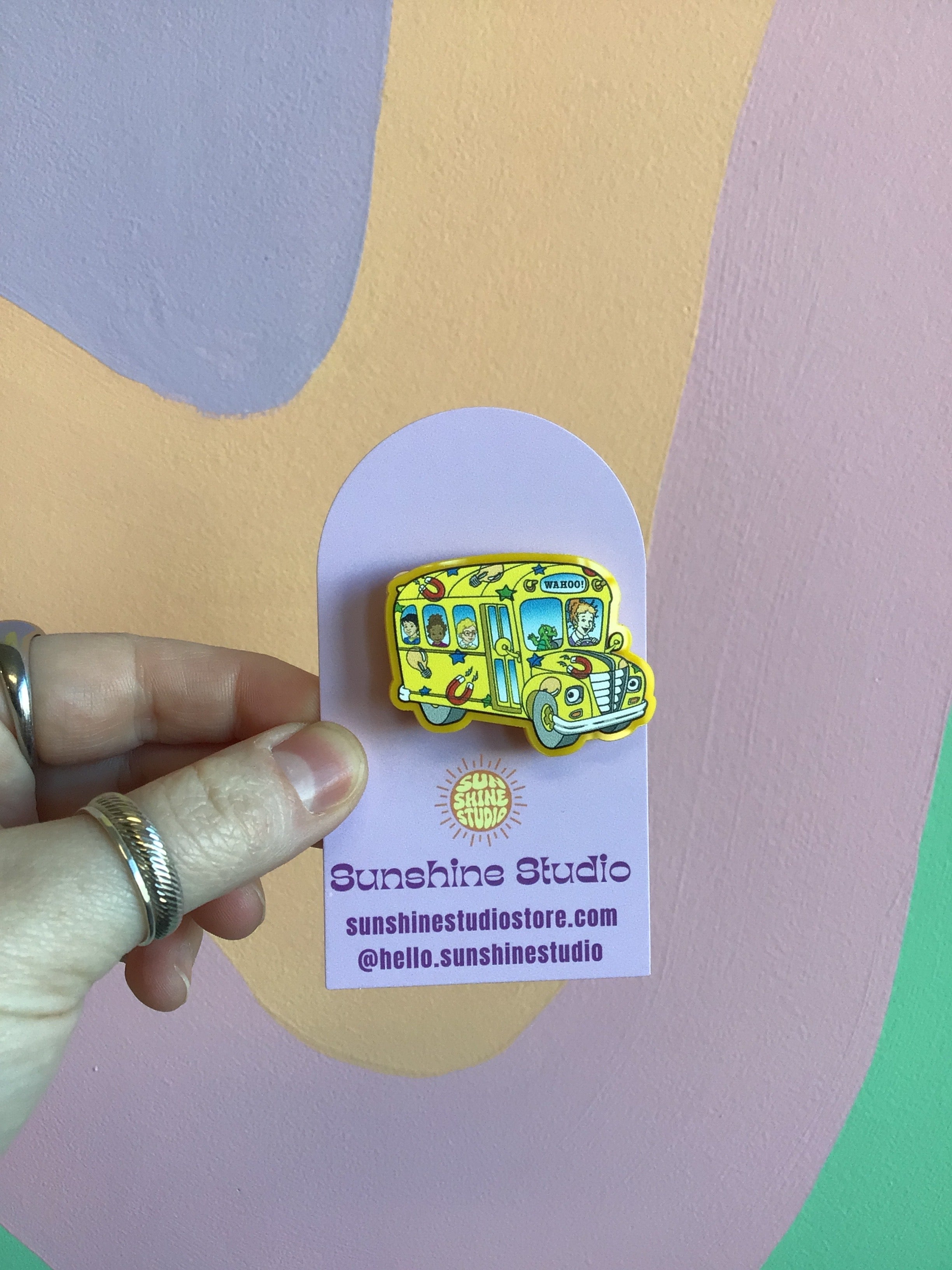 Magic School Bus Acrylic Pin