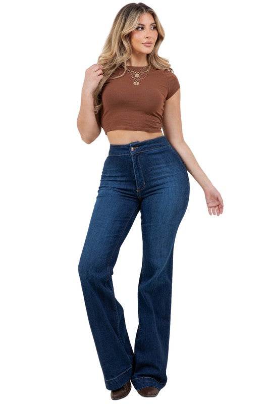 Harley Wide Leg Dark Blue- Inseam 34