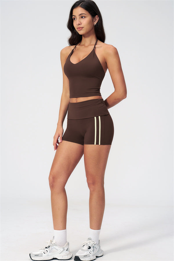 The Evoke Crop Top Shorts 2-Piece Set