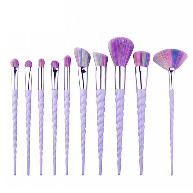 Spiral Red And Black Hair Makeup Brush