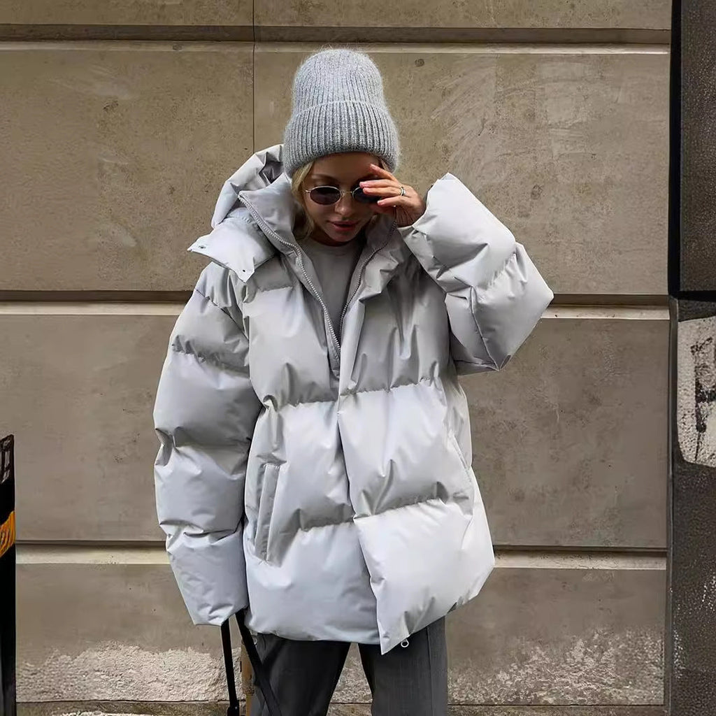 Oversized Cotton Jacket for Women - Fall/Winter 2023