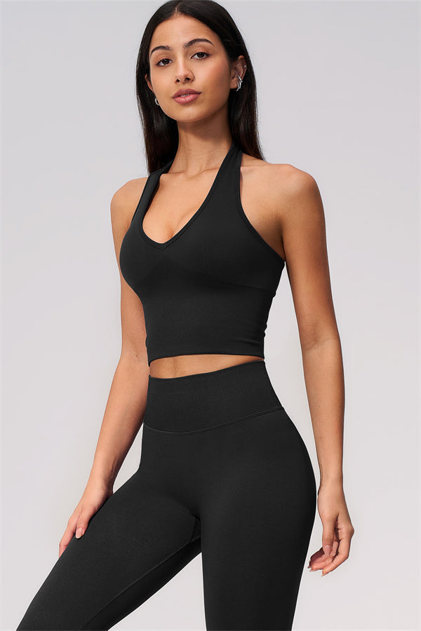 The New Allure Halter Top Capri Leggings 2-Piece Set