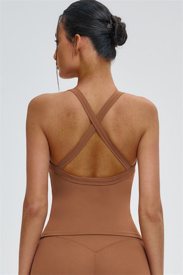 The Slate X-Back Top Flared Leggings 2-Piece Set