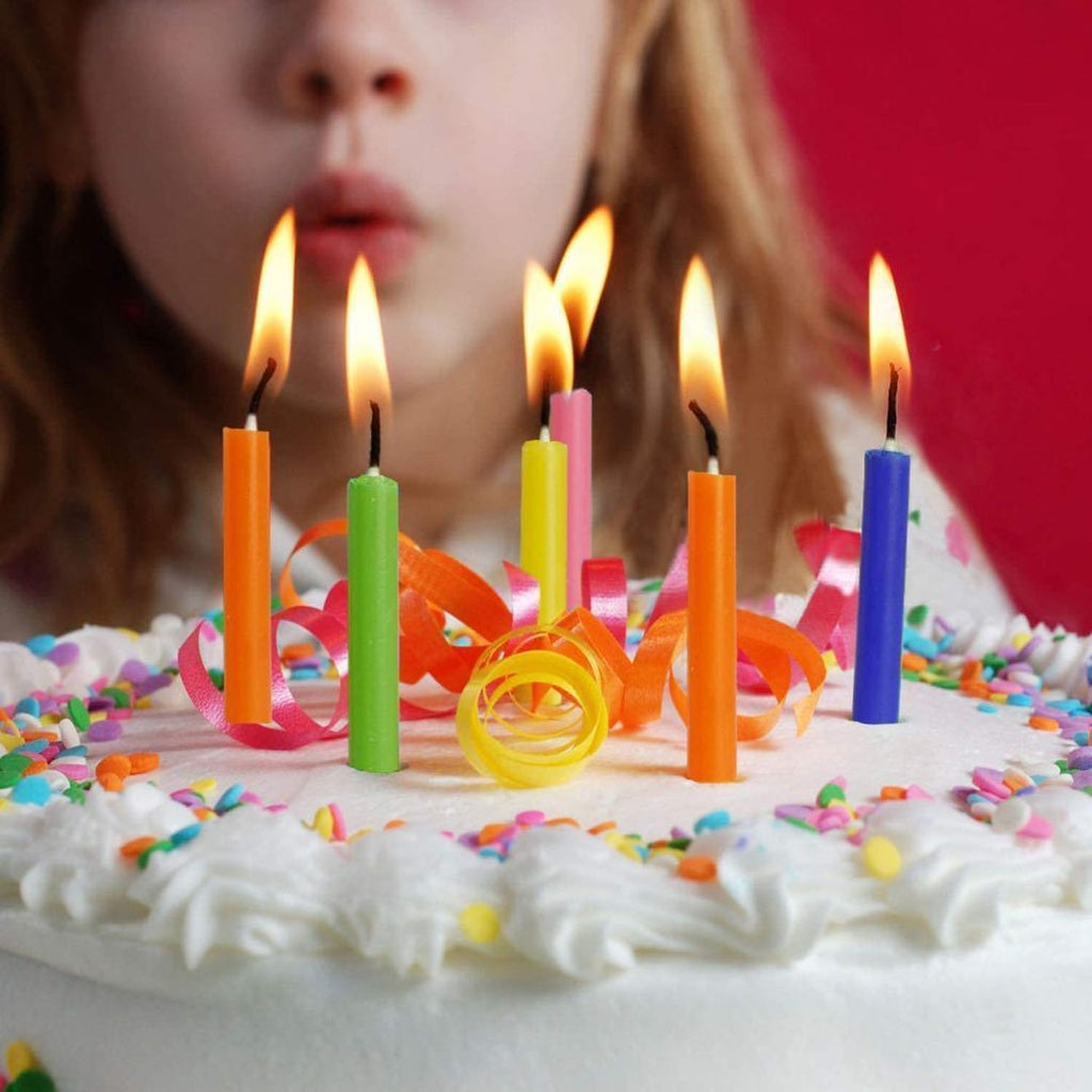 100 Colorful Birthday Candles Smokeless And Tasteless Pole Candle