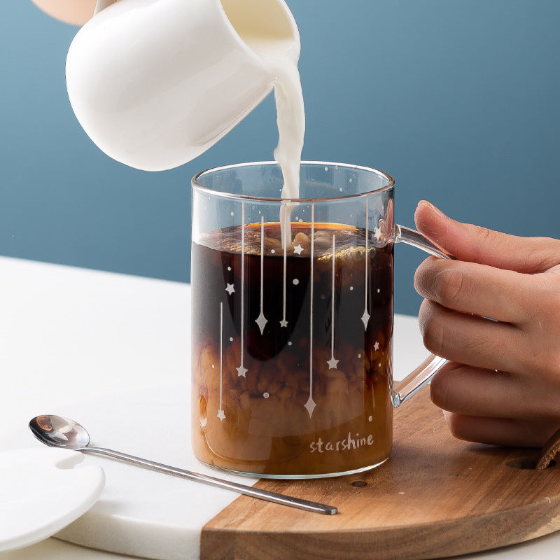 Luminous Heat-resistant Glass With Lid Spoon