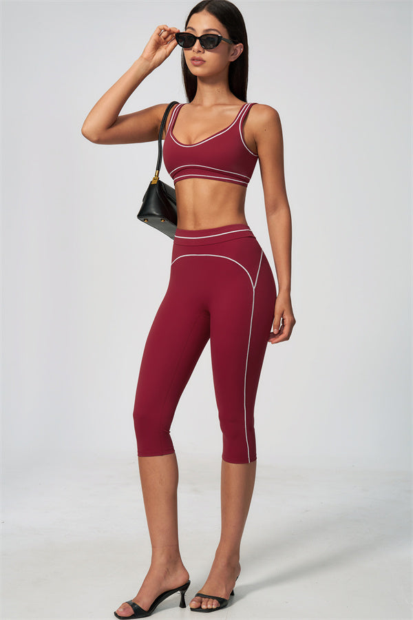 The Amara Sports Bra Capri Leggings 2-Piece Set