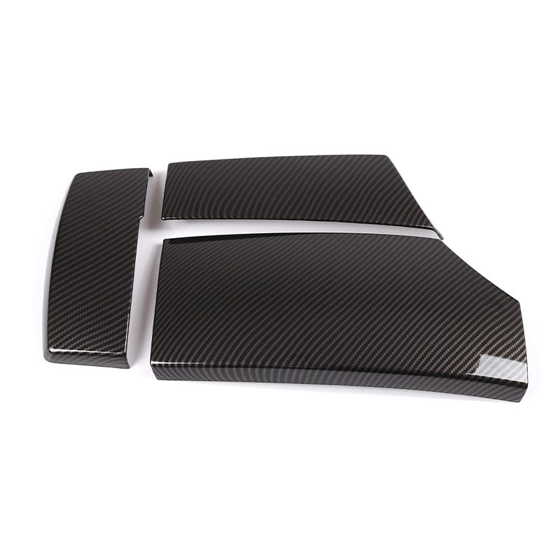 Armrest Box Protective Cover ABS Carbon Fiber Pattern 3-piece Set