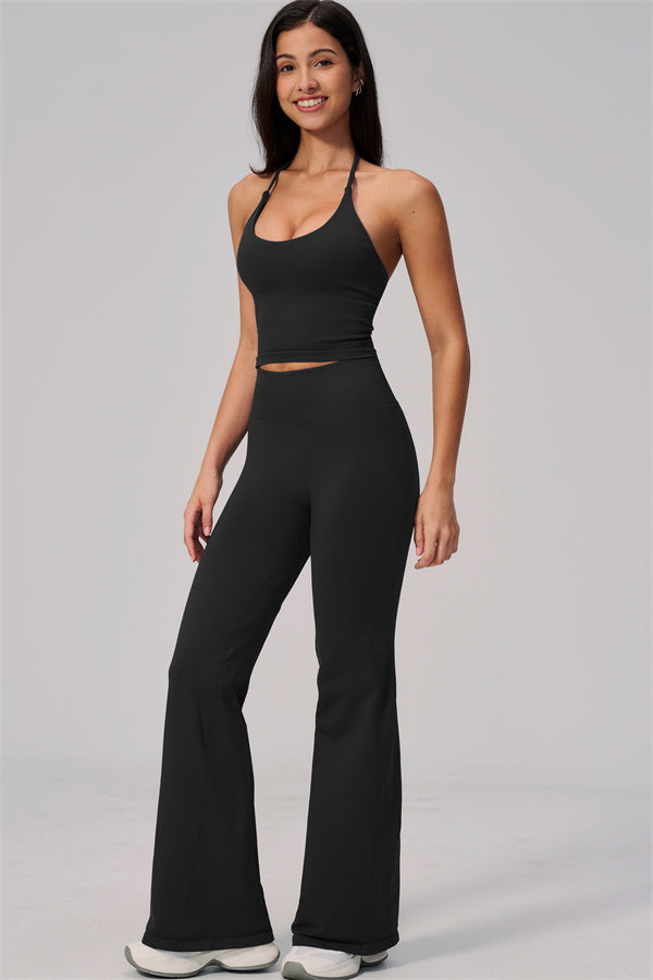 The Align Halter Tank Top Flared Leggings 2-Piece Set