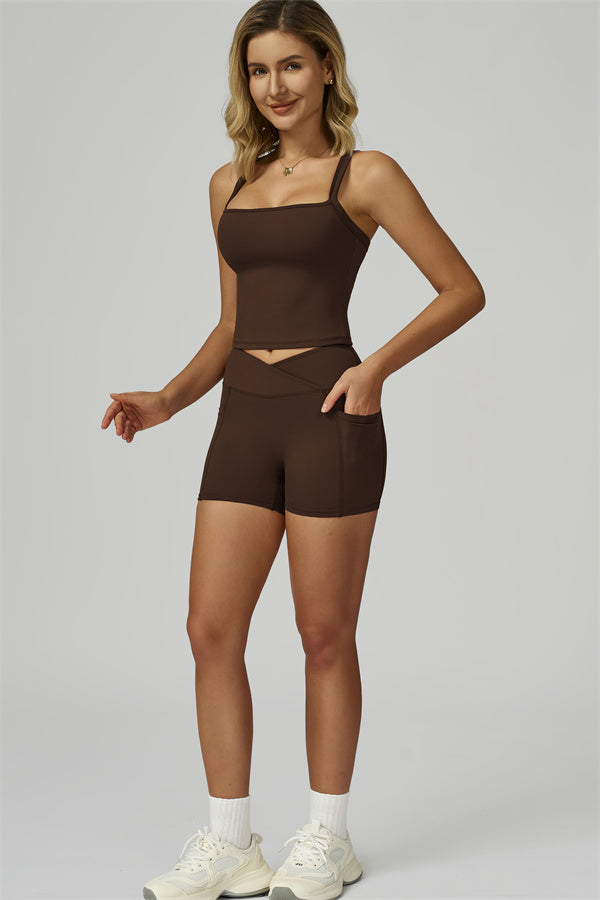 The Flourish Crop Tank Shorts 2-Piece Set