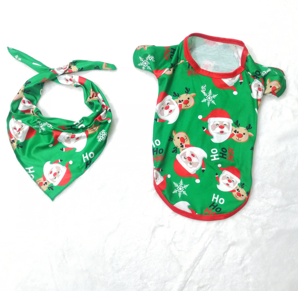 Pajamas For Family Matching Family PJs Sets Santa Claus Printed Top Sleepwear