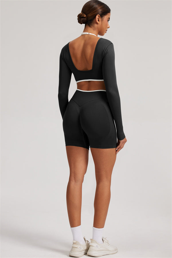 The Elevate New Long Sleeve Crop top