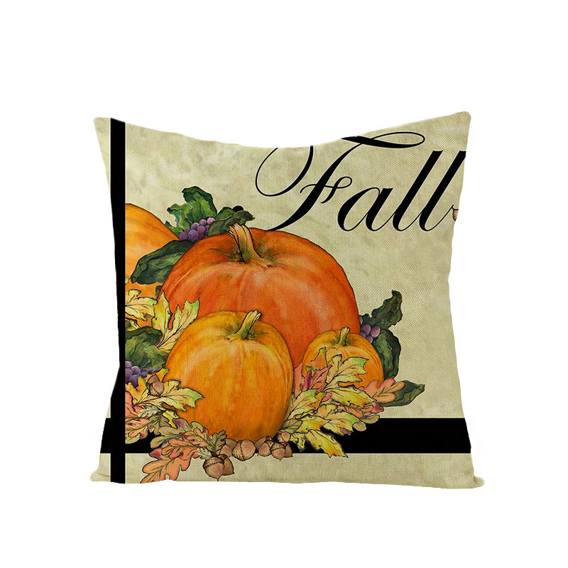 Linen Cushion  Office Sofa Cushion Cover