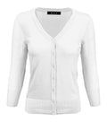 Crewneck Button Down Knit Plus Size  Cardigans