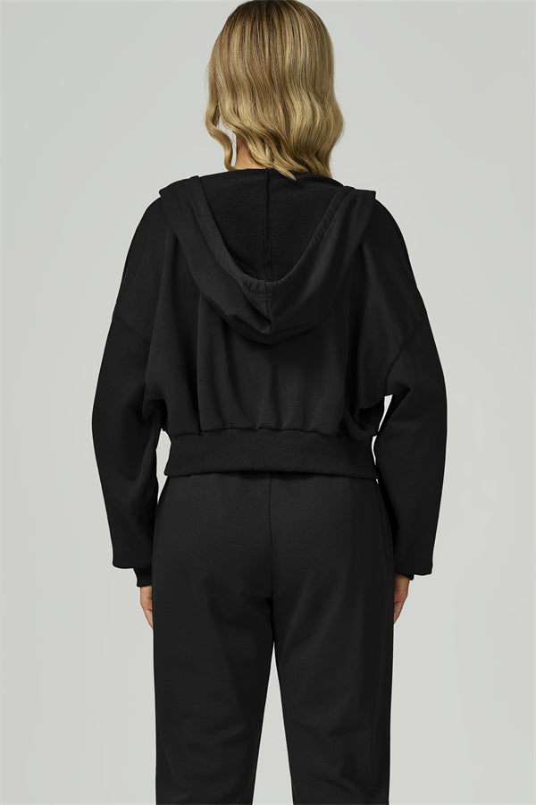 The FlexFit Crop Hoodie Pants 2-Piece Set