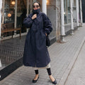 Mid-Length Loose Thin Windbreaker Jacket for Women