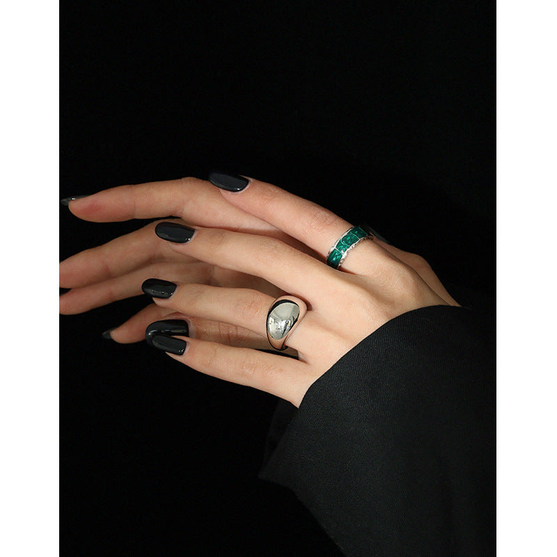 Smooth Texture S925 Sterling Silver Ring