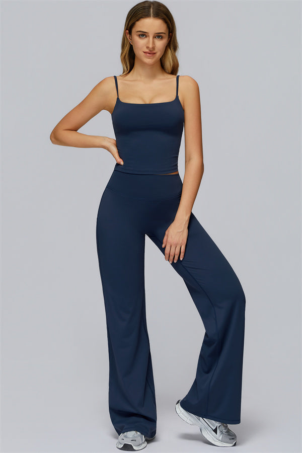 The FlexCore Crop Tank Flared Leggings 2-Piece Set