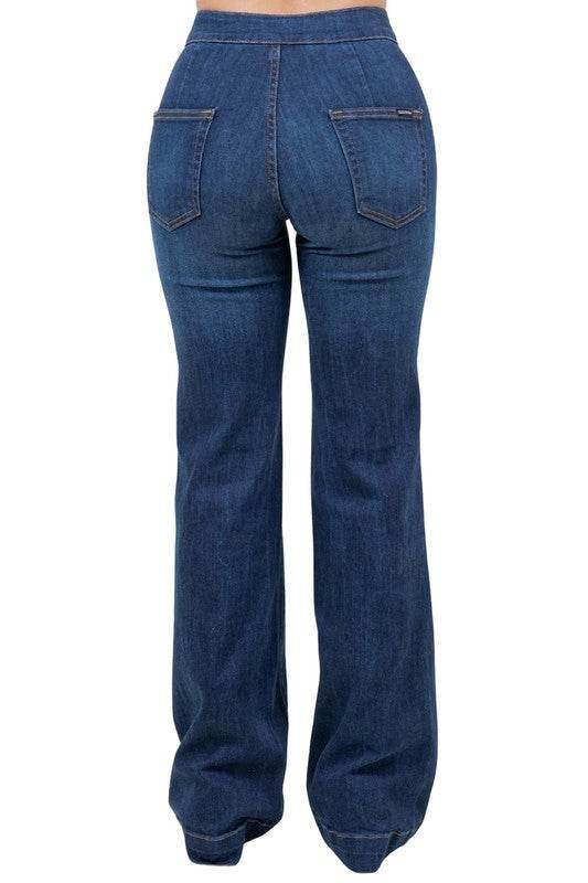 Harley Wide Leg Dark Blue- Inseam 34