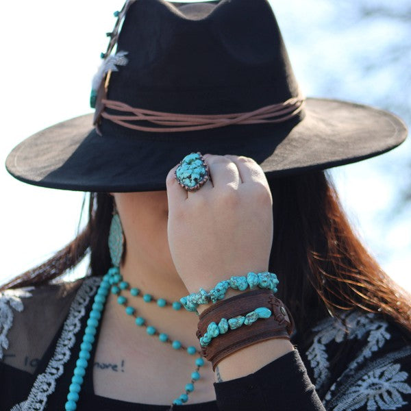 Chunky Turquoise Bracelet
