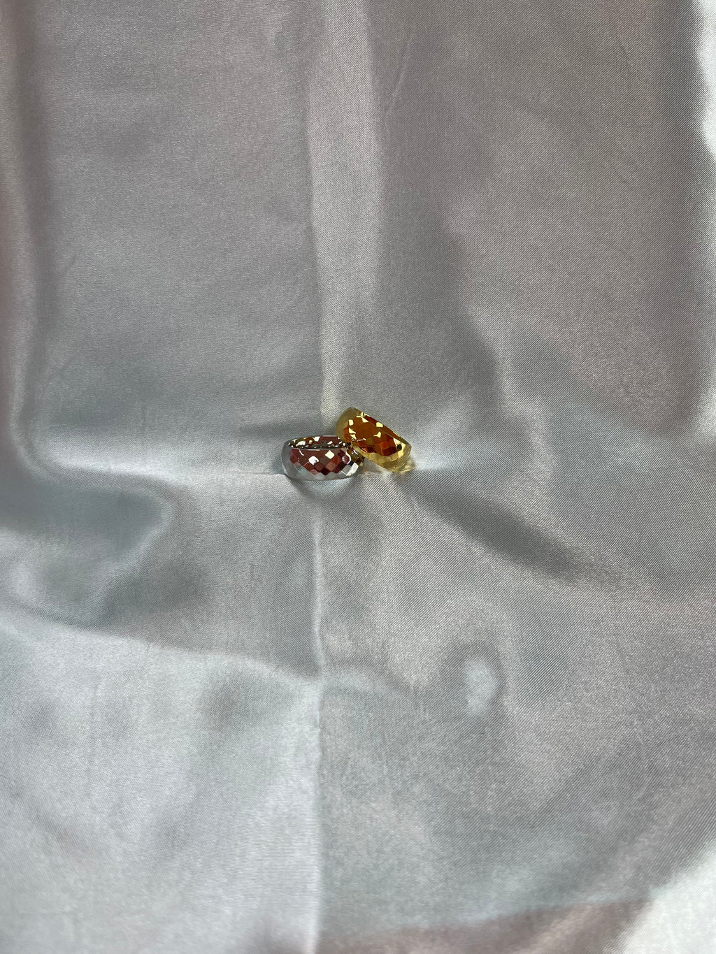 Crushed Diamond Titanium Ring