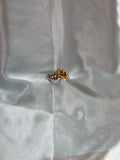 Crushed Diamond Titanium Ring