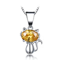 Cat body Topaz GEM PENDANT