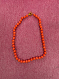 Salmon Beaded Necklace