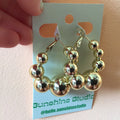 Large Bauble Hoop Earrings