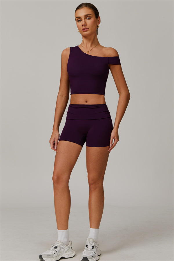 The Pearl Crop Top Shorts 2-Piece Set