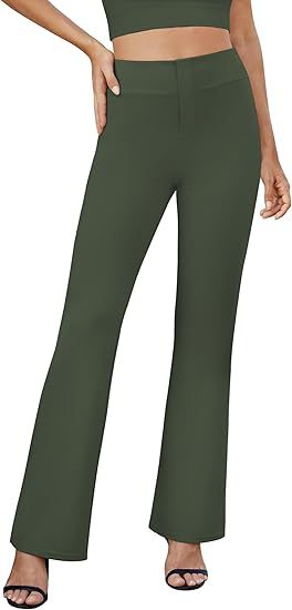 Business-Casual High-Waisted Stretch Trousers for Women
