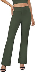 Business-Casual High-Waisted Stretch Trousers for Women