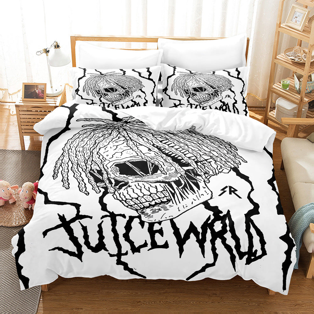 Digital Quilt Cover Pillowcase Three Piece Set