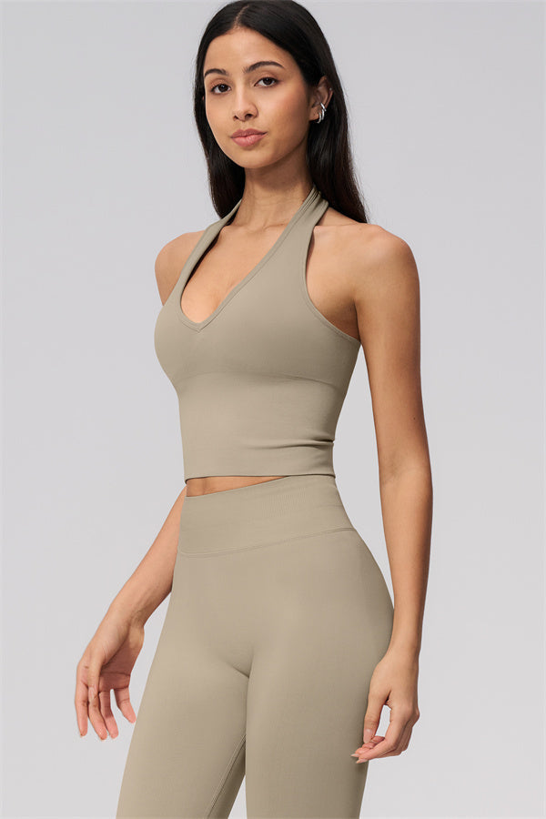 The New Allure Halter Top Capri Leggings 2-Piece Set