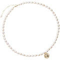 Baroque Natural Pearl Necklace Women's Opal Starlight Pendant