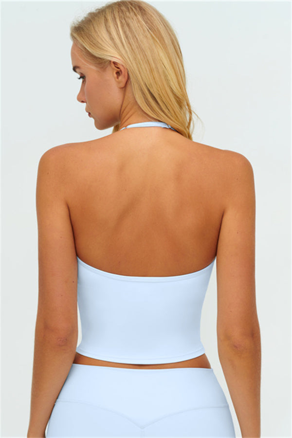 The Twirl Halter Tank Top New Straight Leg Pants 2-Piece Set