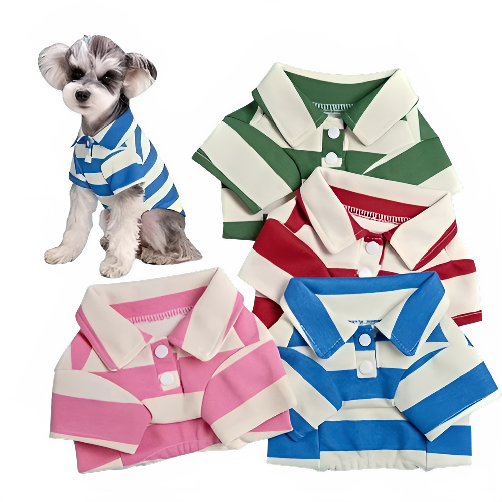 Pet Dog Clothes for Small Medium Dogs Pet Dog Polo Shirt Fashion Puppy Clothes Dogs Cats T-Shirt Pet Supplies