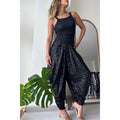 Loose Sequin Trousers INS Style Casual Fashion Elastic Waist Bloomers Pants For Womens Clothing