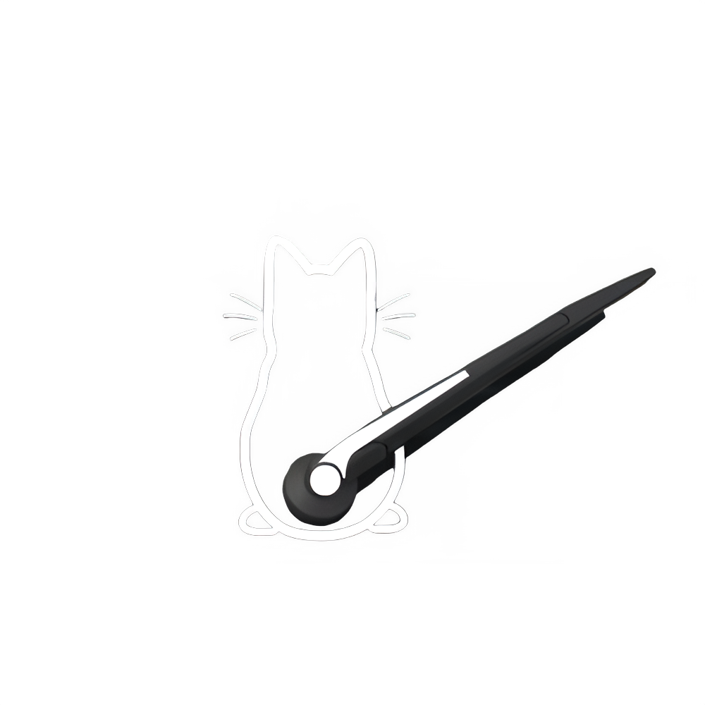 Cute Kitty Cat Car Windshield Wiper Vinyl Art Sticker Decor Lovely Animal Dog Mural Art Decal For Car Window Laptop Decoration