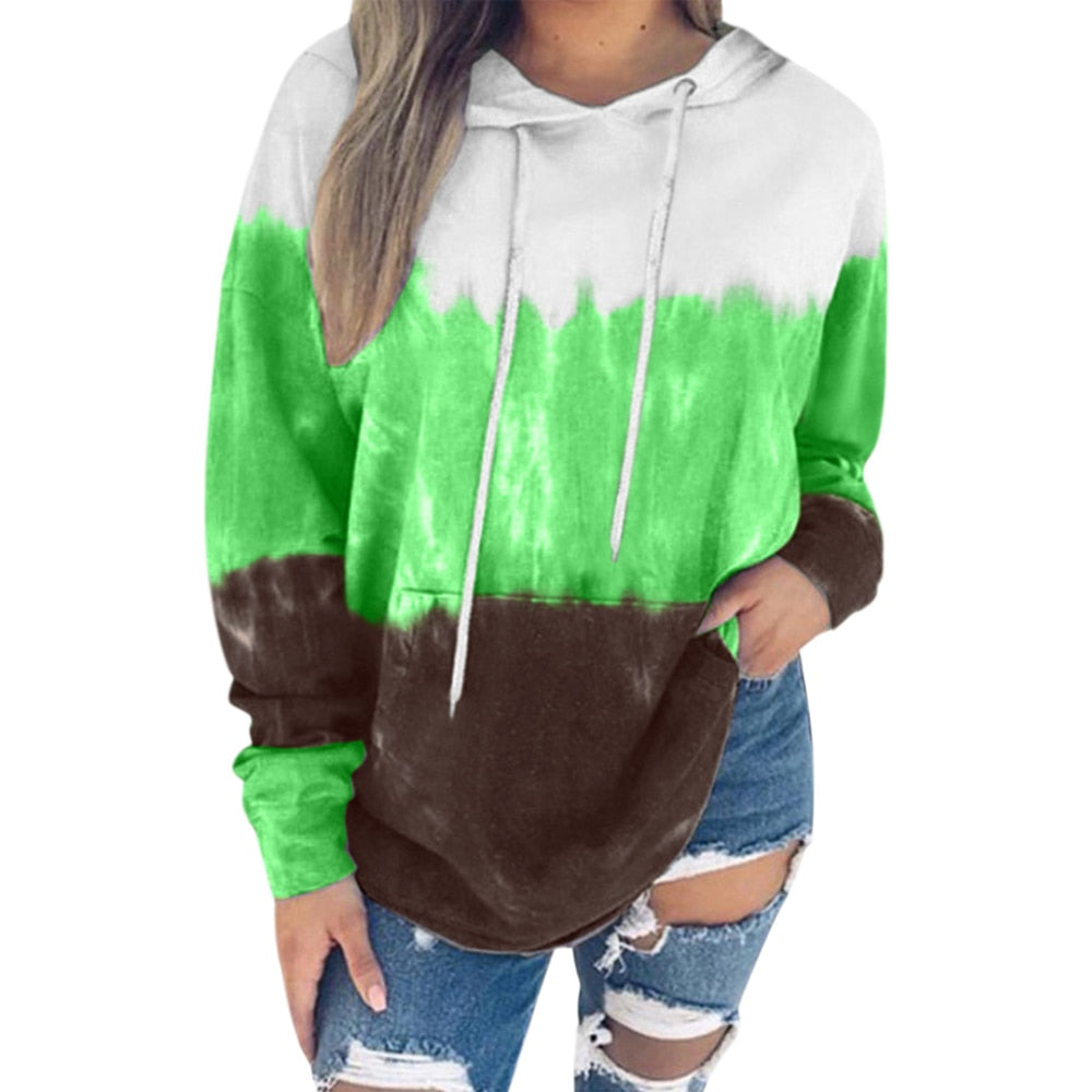 Tie-dye print hoodie