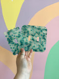 Teal Terrazzo Outlet Covers