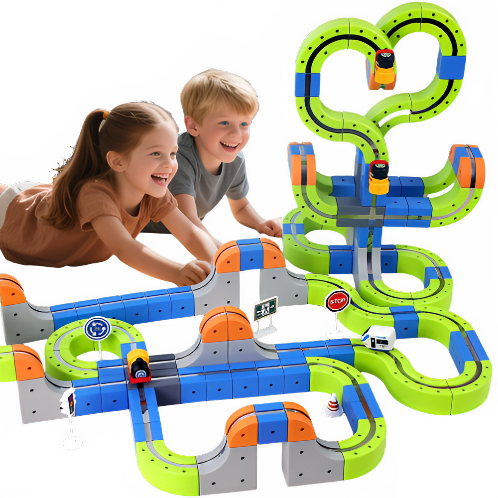 Magnetic Levitation Train Set for Kids, Montessori STEM Building Toy with Anti-Gravity Tracks, Educational Birthday Gift