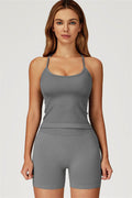 The Sculpt Crop Top Shorts 2-Piece Set