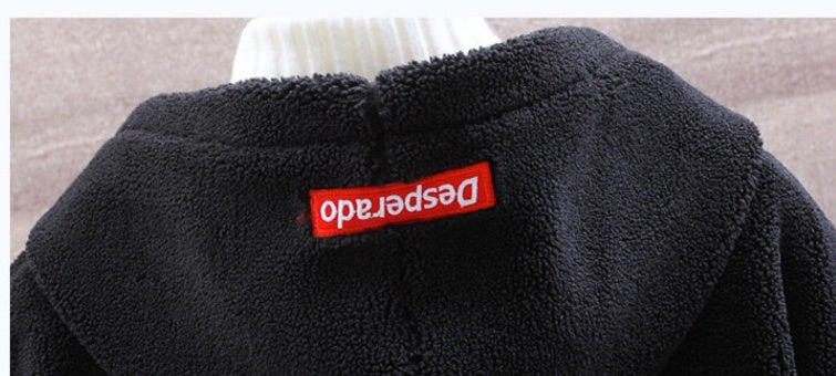 Premium Lamb Wool Blend Hooded Coat – Hong Kong-Inspired Sophistication