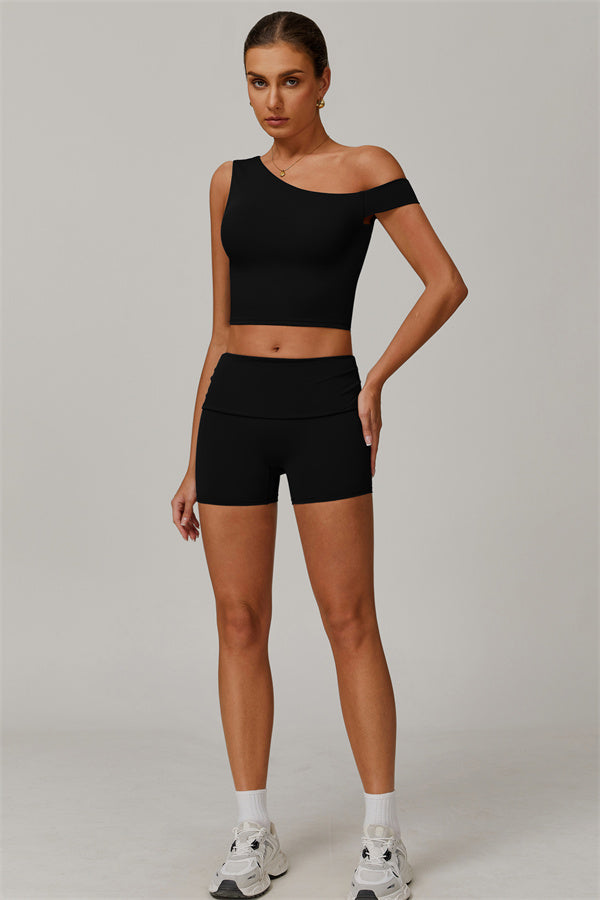 The Pearl Crop Top Shorts 2-Piece Set