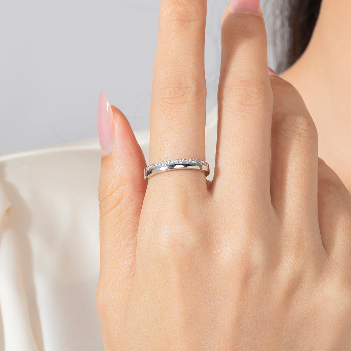 Silver Simple And Stylish Personality All-Match Ring