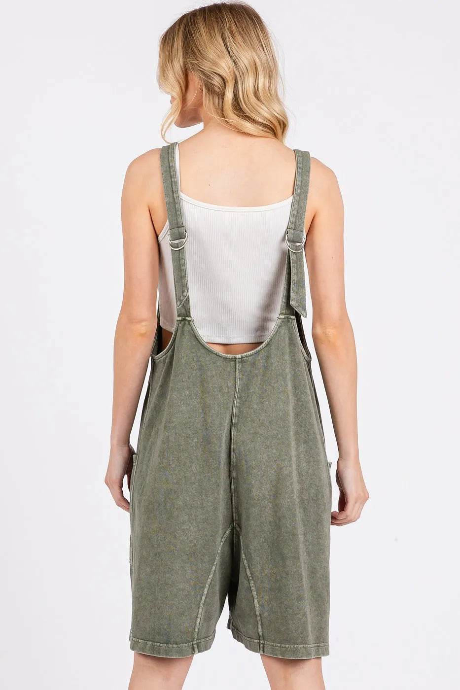 Mittoshop Low Scoop Neck Tank Washed French Terry Romper