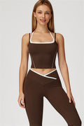 The Radiant Crop Top Flared Leggings 2-Piece Set