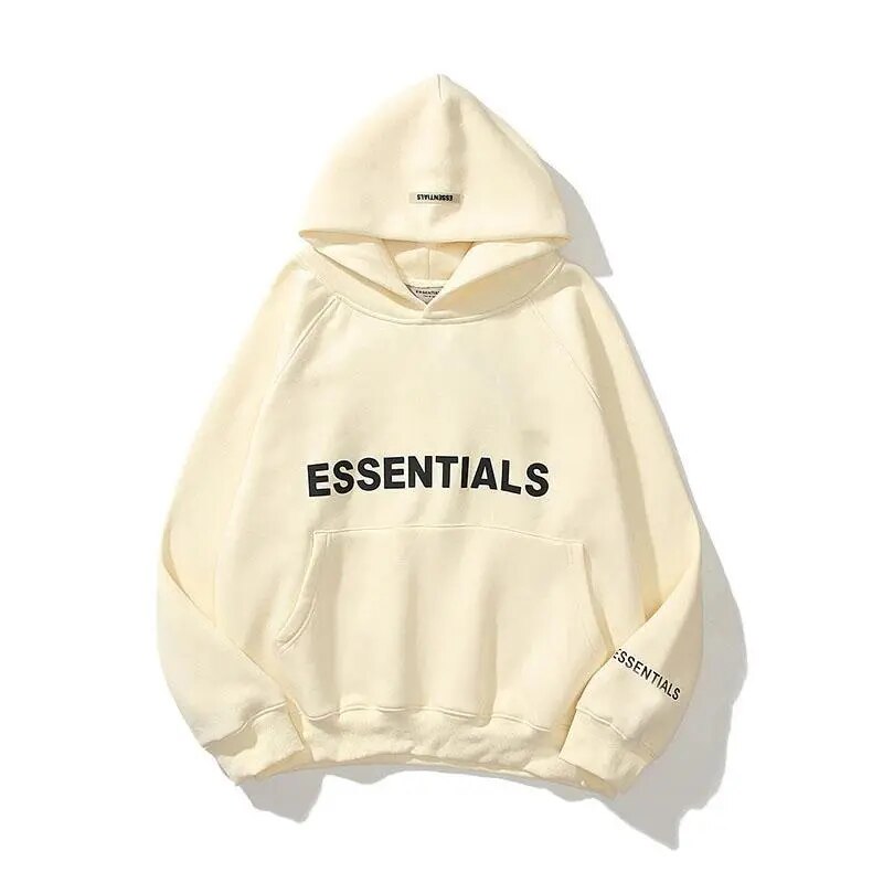 Essentials Hoodie Women and Men Reflective Letters