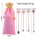 Beauty And The Beast Rose Makeup Brush Portable Makeup Tool Set