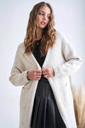 ADORA 2tone Sweater Open Cardigan